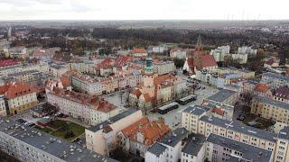 Oława from a bird's eye view, several shots 22-02-2023