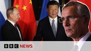 China-Russia relationship is concerning, says Nato secretary-general | BBC News