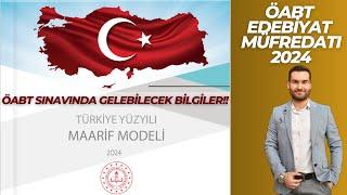 Türk Dili ve Edebiyatı Maarif Modeli (2024) ÖABT Alan Eğitimi