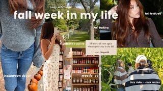 october weekly vlog: cozy mornings, fall baking, autumn festivals, halloween decor, + more