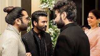 Dhanush Meets Simbu At Akash Baskaran Wedding Reception | STR | Nayanthara | Vignesh Shivan