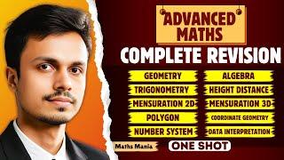 COMPLETE ADVANCED MATHS | ONE SHOT | FOR SSC EXAMS 2025