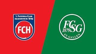 1. FC Heidenheim 1846 vs St. Gallen |Live Match Today