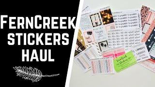 FERN CREEK STICKERS HAUL | NEW YEARS EVE KIT & MORE!