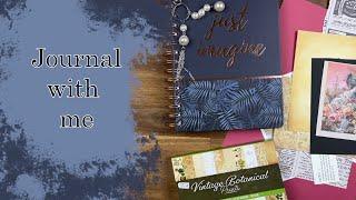 Journaling with me | Kreativ Tagebuch Dekorieren | Vintage