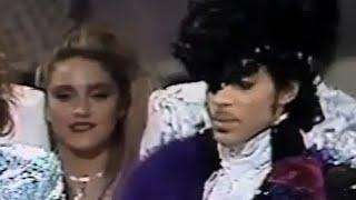 MADONNA presents award to PRINCE in 1985