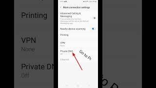 How to turn on Private DNS #viral #android #samsung #tech