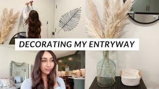 SMALL ENTRYWAY IDEA // Decorate with Me Vlog