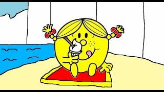 Little Miss Sunshine Having Her Ice Cream At The Beach
