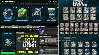 PERSIAPAN EVENT HALL OF LEGENDS SIMPAN POIN INI & BAHAN EXCHANGE PEMAIN OVR 94-101 HOL FC MOBILE 24