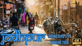 [4K]  Jodhpur Early Morning Walking Tour | Explore the Charm of India's Blue City with life scene