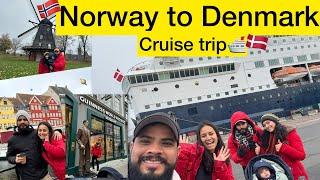 Cruise trip from Norway to Denmark | Indian living in Norway| Norway vlog | Norway |