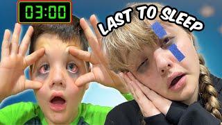 Last to FALL ASLEEP WINS $10,000!!  | Fun and Crazy Kids