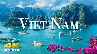 FLYING OVER VIETNAM (4K UHD) Amazing Beautiful Nature Scenery & Relaxing Music - 4K Video Ultra HD