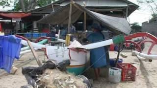 Fishermen at the Jimbaran beach