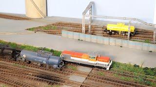 How to express ballasting and weeds / model railroad layout update