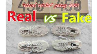 REAL vs FAKE "Cloud White" yeezy 450 Review