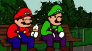 Mario & Luigi enjoy an ice cream together