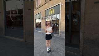 Who still eats McDonalds in Italy…. #italy #mcdonalds #burger #fries #shorts