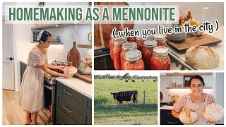 Mennonite Homemaker Days in my Kitchen! | Early Fall Canning & Baking Sourdough