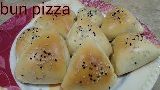 Triangle Bun Pizza Recipe by Kitchen With Zarmeen.