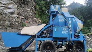 Diesel Reversible Concrete Drum Mixer RM800D , RM800 , Mini Batching Plant