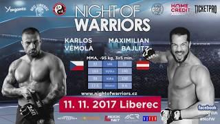 Night of Warriors XII. - Karlos Vémola (CZE) vs. Maximilian Bajlitz (AUT)