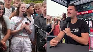 Charlie Kirk Shuts Down Girl Making Excuses for Criminals