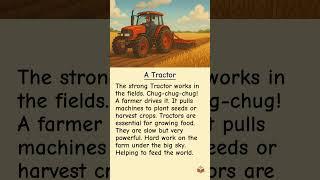 A Tractor #englishreading #englishlistening #englishmerl