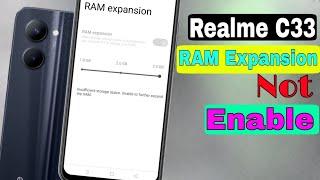 Realme C33 Expansion RAM Not Enable || Insufficient Storage Space Problem Fix