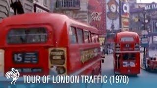 Tour of London Traffic: Double-Decker Buses & Black Cabs (1970) | British Pathé