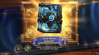 HearthStone  HGG -2500 Bits / Cheer - 22 packs - twitch emotes - and waiting for card back