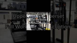 Upper Body Workout For Beginners | Superset Part 2 #fitnesstips #strengthtraining #shorts