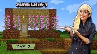 MINECRAFT DAY 3 - I Build My First Survival House In Minecraft 