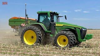 JOHN DEERE 8R 280 Tractor & AMAZONE 3pt Fertilzer Spreader