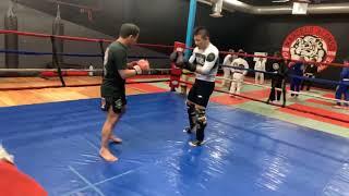 Sparring drills @Kru Joe Han vs Master Saohin-Srisuk Muay Thai.