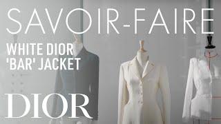 White Dior 'Bar' Jacket Savoir-Faire