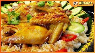 Bí Quyết Làm GÀ CHƯNG NƯỚC MẮM ăn cùng Xôi Ngon Tuyệt Đỉnh - Chicken with Fish Sauce