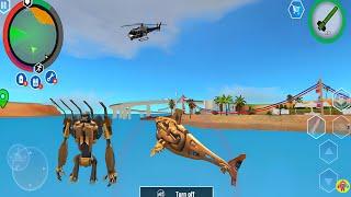Robot Shark Transform Game New Update by Naxeex #5 - Android Gameplay