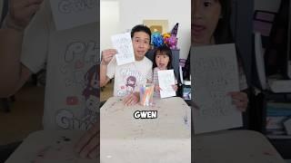 3 Marker Challenge with Kawaii Phillip and Gwen  #shorts #artchallenges