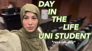 REALISTIC day in the life of a uni student *no hw edition* | class, what i eat, errands