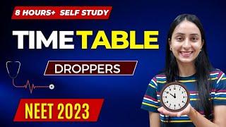Best TIMETABLE for NEET 2023 to Score 680+ | Droppers' Strategy