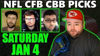 NFL CFB CBB Picks with Kyle Kirms | January 4th