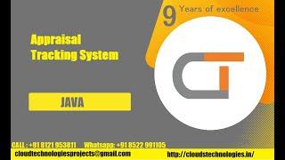 Appraisal Tracking System | Cloud Technologies | IEEE Projects Hyderabad | Ameerpet