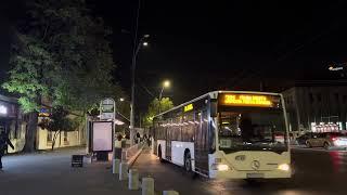 Autobuzul Mercedes Benz Citaro E3 #4268 (381) Plecând din Stația “Colegiul Nat. Gheorghe Șincai”.