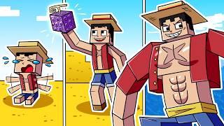 I Survived 100 DAYS as LUFFY from ONE PIECE in HARDCORE Minecraft!