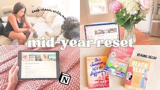 HUGE MID-YEAR RESET | deep clean with me, goal setting, productive & aesthetic 