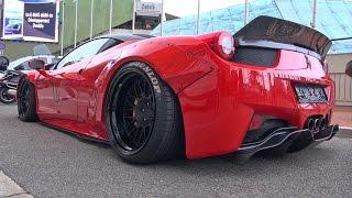Liberty Walk LB Performance Ferrari 458 Lift System Demonstration
