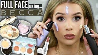 FULL FACE Using ONLY BECCA COSMETICS! Worth it OR Toss it?!