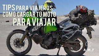 Tips de cómo cargar tú moto para un viaje